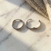 Çelik Halka Küpe Düz Halka Model UNK-821 thumbnail 2