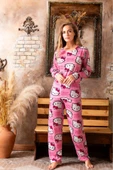 Hello Kity Kedili Pembe Pijama Takım thumbnail 2