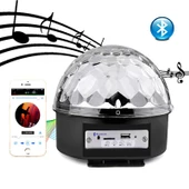 Bluetooth Sd Aux Usb Led Disko Lamba Topu Speaker (4172) thumbnail 2