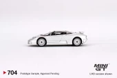 Mini GT 704 Bugatti EB110 GT Grigio Chiaro LHD Model Araba thumbnail 3