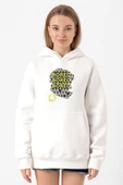 Sherlock Bored Beyaz Kadın 3ip Kapşonlu Sweatshirt thumbnail 1