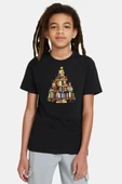 Book Lovers Christmas Siyah Çocuk Tshirt thumbnail 1