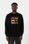 Video Game Controller Christmas Siyah Erkek 2ip Sweatshirt thumbnail 1