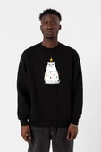 Grumpy Christmas Siyah Erkek 2ip Sweatshirt thumbnail 1