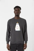 Grumpy Christmas Füme Erkek 2ip Sweatshirt thumbnail 1