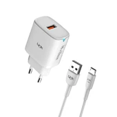 LinkTech C305 18W Auto ID Micro USB Kablolu Şarj Aleti Set thumbnail 5