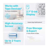 TP-LINK Tapo T315 Akıllı Sıcaklık ve Nem Sensörü thumbnail 3