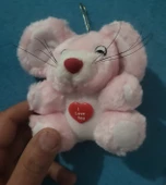 Peluş oyuncak araba süsü pembe thumbnail 1