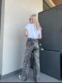 Kadın Pullu Pantolon Gümüş thumbnail 5