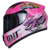 MTS 201 PEMBE ÇOCUK KASKI KAPALI MODEL thumbnail 1