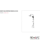 Newarc Drop Krom Duş Ünitesi 241530 thumbnail 2