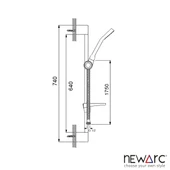 Newarc Aqua Krom Banyo Üst Takımı 430525 thumbnail 3