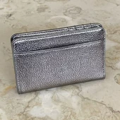 Pull Bear Metalik Gümüs Cüzdan Kartlık thumbnail 2