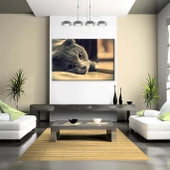 Siyah Kedi Kanvas Tablo thumbnail 2