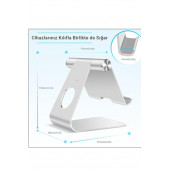 Mühlen T4 Ayarlanabilir Ergonomik Telefon Tablet Standı Silver thumbnail 5