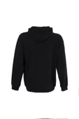 Erkek Baskılı Kapüşonlu Sweat Siyah thumbnail 5