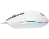 Logitech G G102 Lightsync Kablo Gaming Mouse Beyaz thumbnail 3