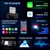 Yate10 Kablosuz Android Auto/Car Play USB Dongle thumbnail 2