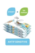 UNI BABY ISLAK MENDİL AKTİF SENSITIVE 3LÜ thumbnail 4