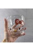 NETAVANTAJ Hello Kitty Çift Cidarlı Cam Kupa Bardak thumbnail 3