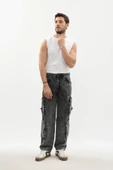 Erkek Kargo Cepli Jean Pantolon thumbnail 2