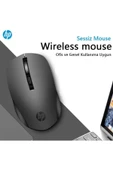 HP  S1000 Plus Kablosuz Sessiz Mouse Siyah thumbnail 3