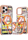 Gpack Apple iPhone 16 Pro Kılıf PX Graffito Desenli Silikon thumbnail 1