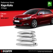 S-Dizayn Citroen C4 HB Krom Kapı Kolu 4 Kapı 2010-2020 thumbnail 1