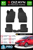 Opel Corsa E 3D Pro Havuzlu Paspas 2014-2019 A+ Kalite thumbnail 2