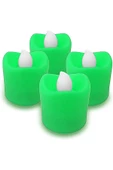 Pazariz - 4 Adet Yeşil Led Mum Set-5cm thumbnail 2