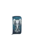 Pazariz Kadın Mavi Baskılı Cüzdan thumbnail 1