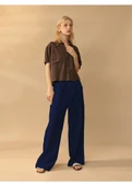 Günlük Keten Düğmeli Pantolon thumbnail 2