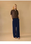Günlük Keten Düğmeli Pantolon thumbnail 3