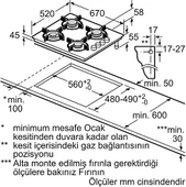 Bosch POP7C6O10O Ankastre Cam Ocak thumbnail 3