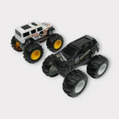 Mini Off-Road Araçlar 2'li - Siyah Beyaz thumbnail 4