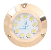 Oceanus OCL0934-B Bronz Su Altı Lambası 9 Led (Mavi Led) thumbnail 1
