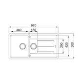 Basis Bfg 651 Nero Granit Eviye, Active Plus Doccia 2.0 Batarya Set thumbnail 2