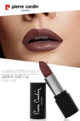 Pierre Cardin Matte Chiffon Touch Lipstick - Rustic Red -186 thumbnail 9