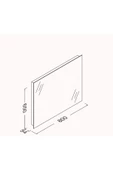 İsvea Isvea 80 Cm M2 Profil Çerçeveli Ayna thumbnail 2