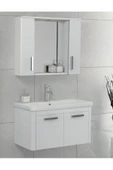 Ece Banyo Note Smart 80 Cm Banyo Dolabı - Beyaz thumbnail 1