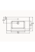 İsvea Isvea Sistemat Flat Lavabo 76 Cm thumbnail 2