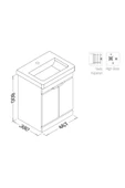 İsvea Isvea Neo 50 Cm Lavabo Dolabı thumbnail 2