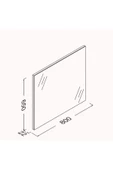 İsvea Isvea 80 Cm M1 Düz Ayna thumbnail 2