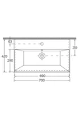 İsvea Isvea Sistemaz Lavabo 70 Cm thumbnail 3