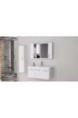 Ece Banyo Note Smart 100 Cm Banyo Dolabı - Beyaz thumbnail 4