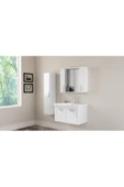 Ece Banyo Note Smart 80 Cm Banyo Dolabı - Beyaz thumbnail 4