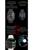 Pembe Akıllı Saat Watch 10 Mini Kordon Hediyeli AMOLED EKRAN 41MM thumbnail 3