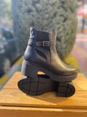 VENÜS 2454604K PLATFORM TOPUK DERİ KADIN BOT thumbnail 4