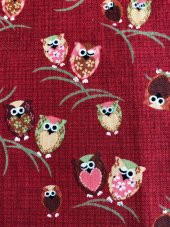 Patchwork Kumaşı - Baykuş Desenli KM28 thumbnail 3