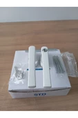 Std Pvc Çiftli Kilitli Anahtarlı Beyaz Kapı Kolu thumbnail 1